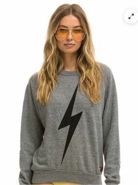 Aviator nation gray bolt sweatshirt - brand new in packaging